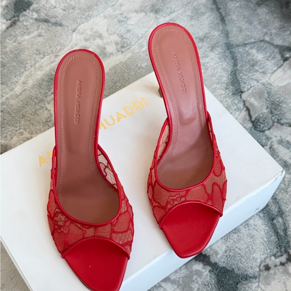 Amina Muaddi ALEXA LACE SLIPPER - Picture 4 of 7